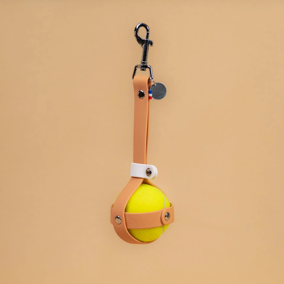 porte balle pour chien matière étanche,che en sangle ensuite couleur beige