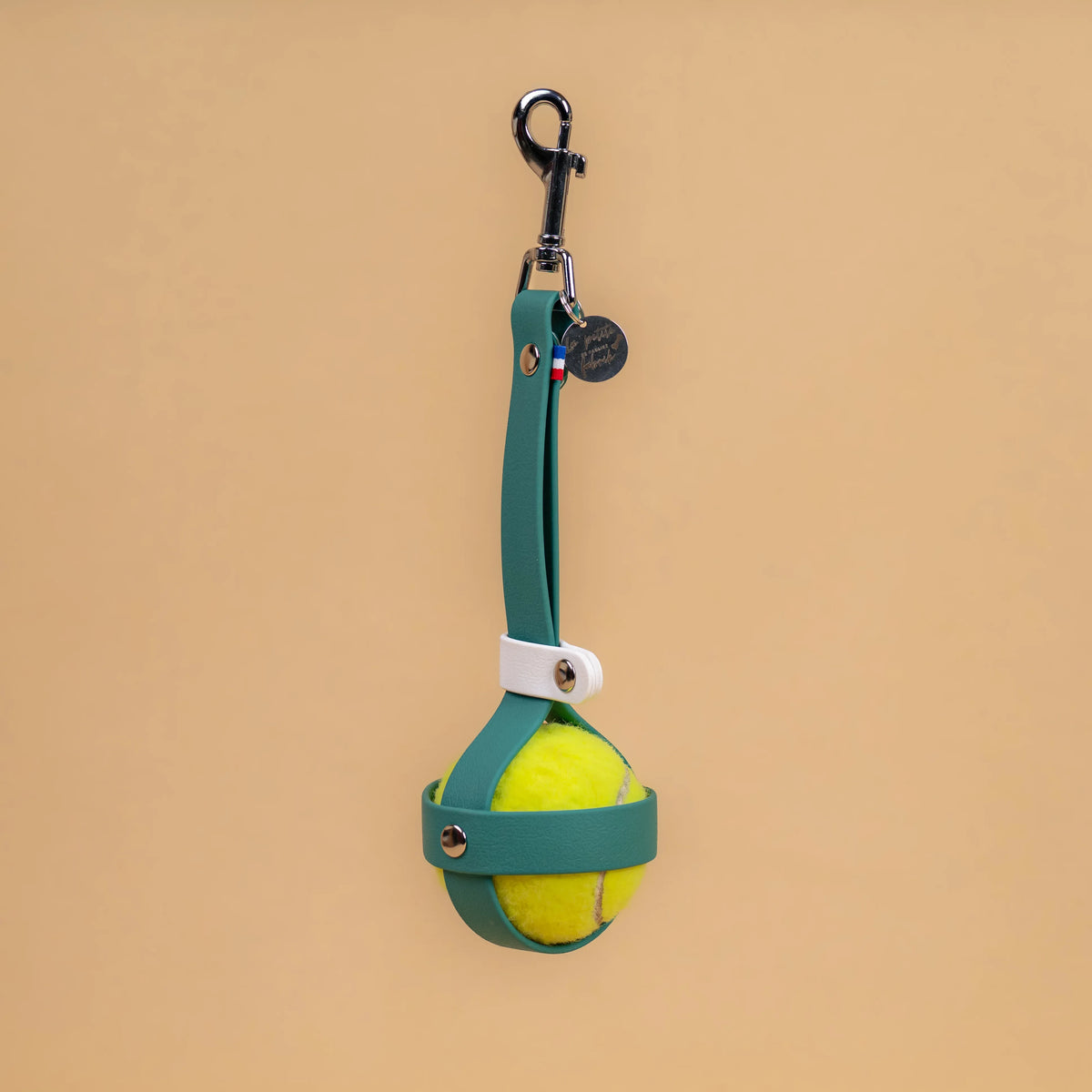 porte balle pour chien matière étanche,che en sangle ensuite couleur vert chasseur