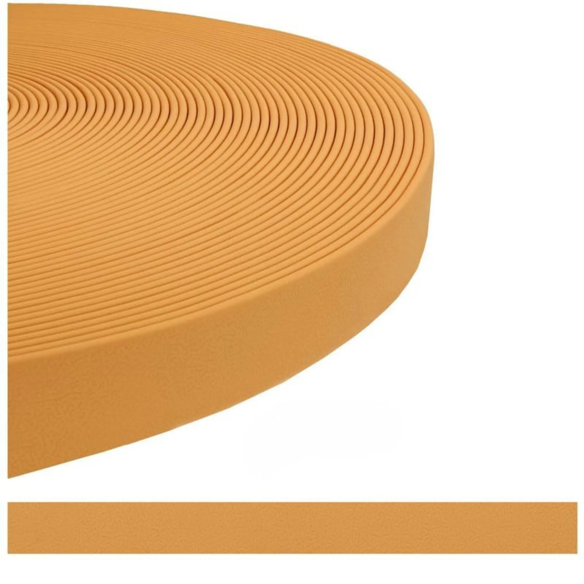 sangle enduite TPU pour chien beige - alternative au BioThane