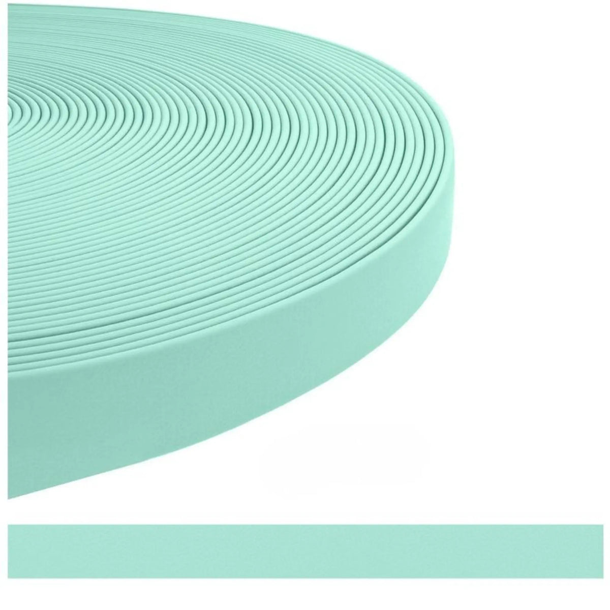 sangle enduite TPU pour chien bleu pastel - alternative au BioThane