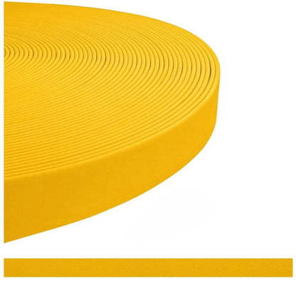 sangle enduite TPU pour chien jaune tournesol - alternative au BioThane