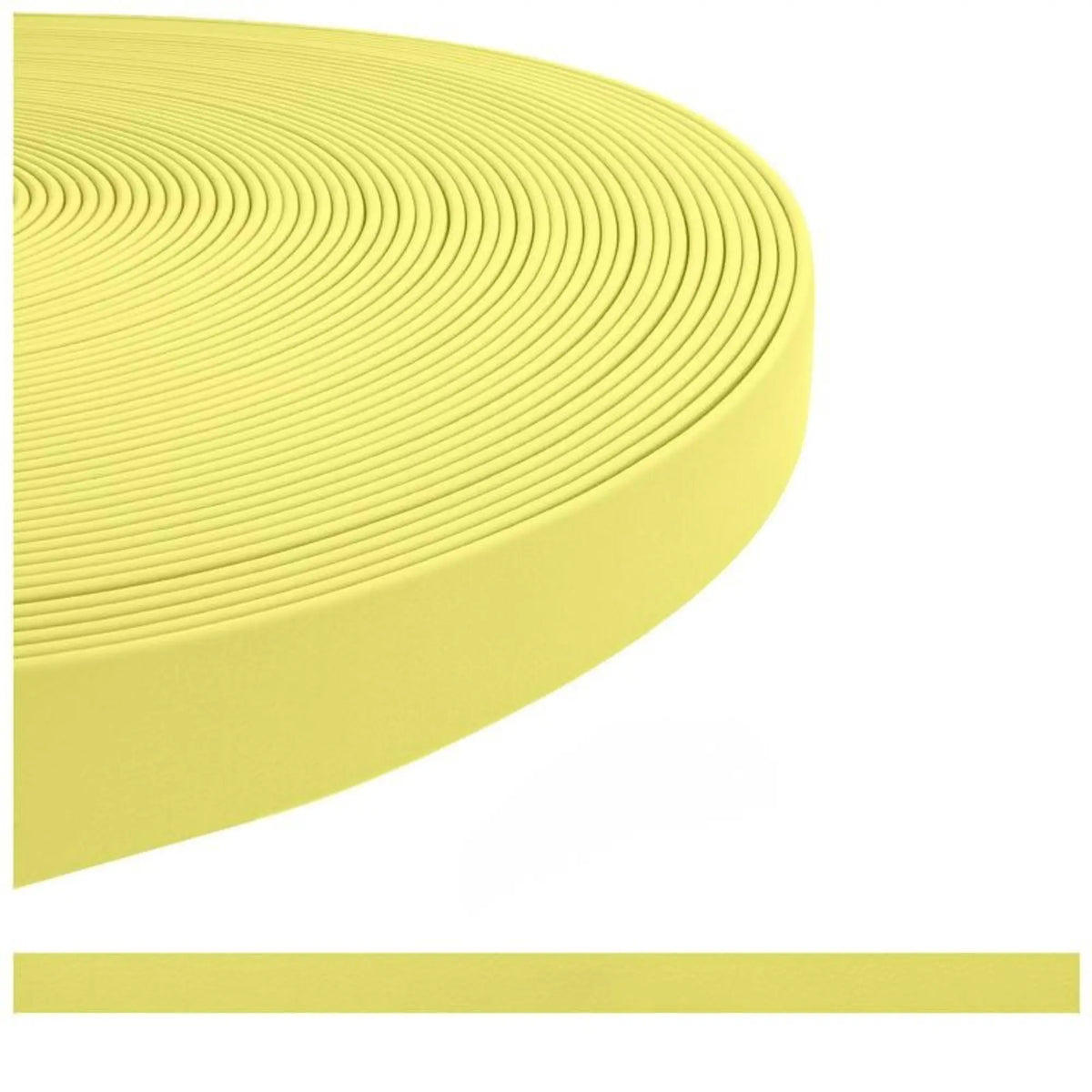 sangle_enduite_TPU_pour_chien_pastel jaune_-_alternative_au_BioThane