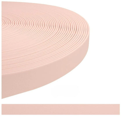 sangle enduite TPU pour chien rose pastel - alternative au BioThane
