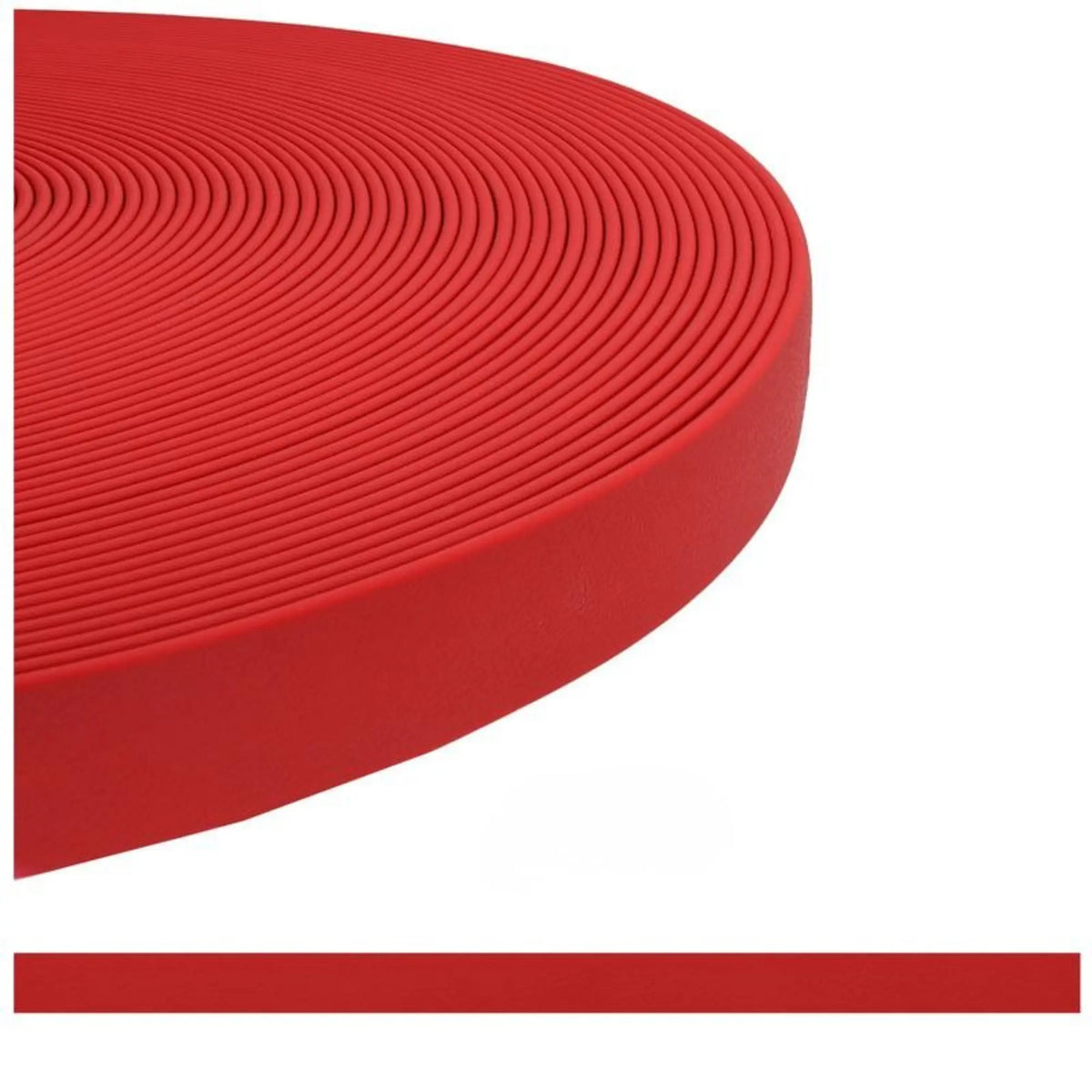 sangle_enduite_TPU_pour_chien_rouge magenta_-_alternative_au_BioThane