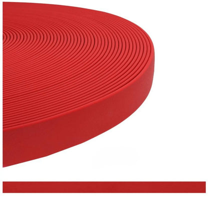 sangle_enduite_TPU_pour_chien_rouge magenta_-_alternative_au_BioThane