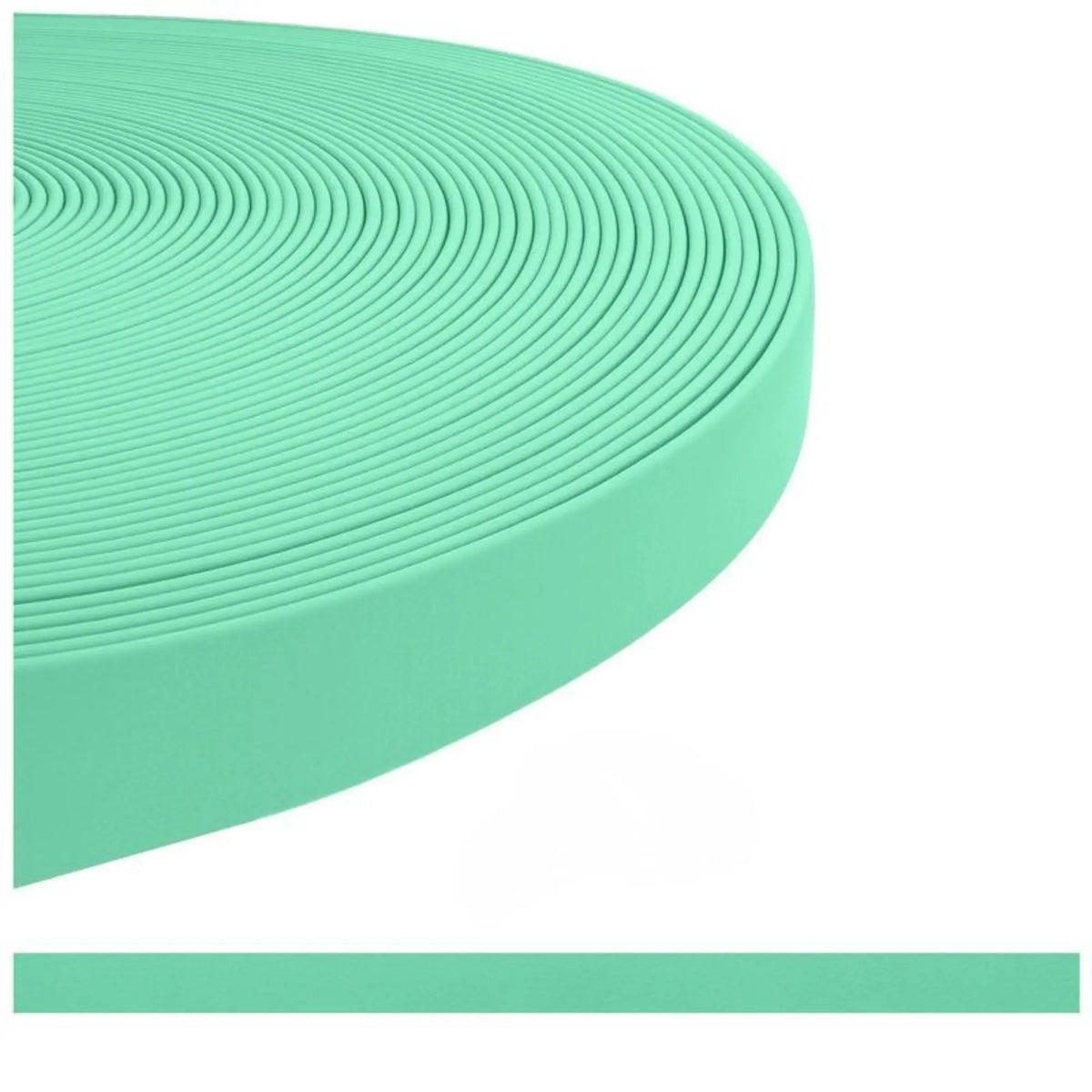sangle enduite TPU pour chien vert caraibe- alternative au BioThane