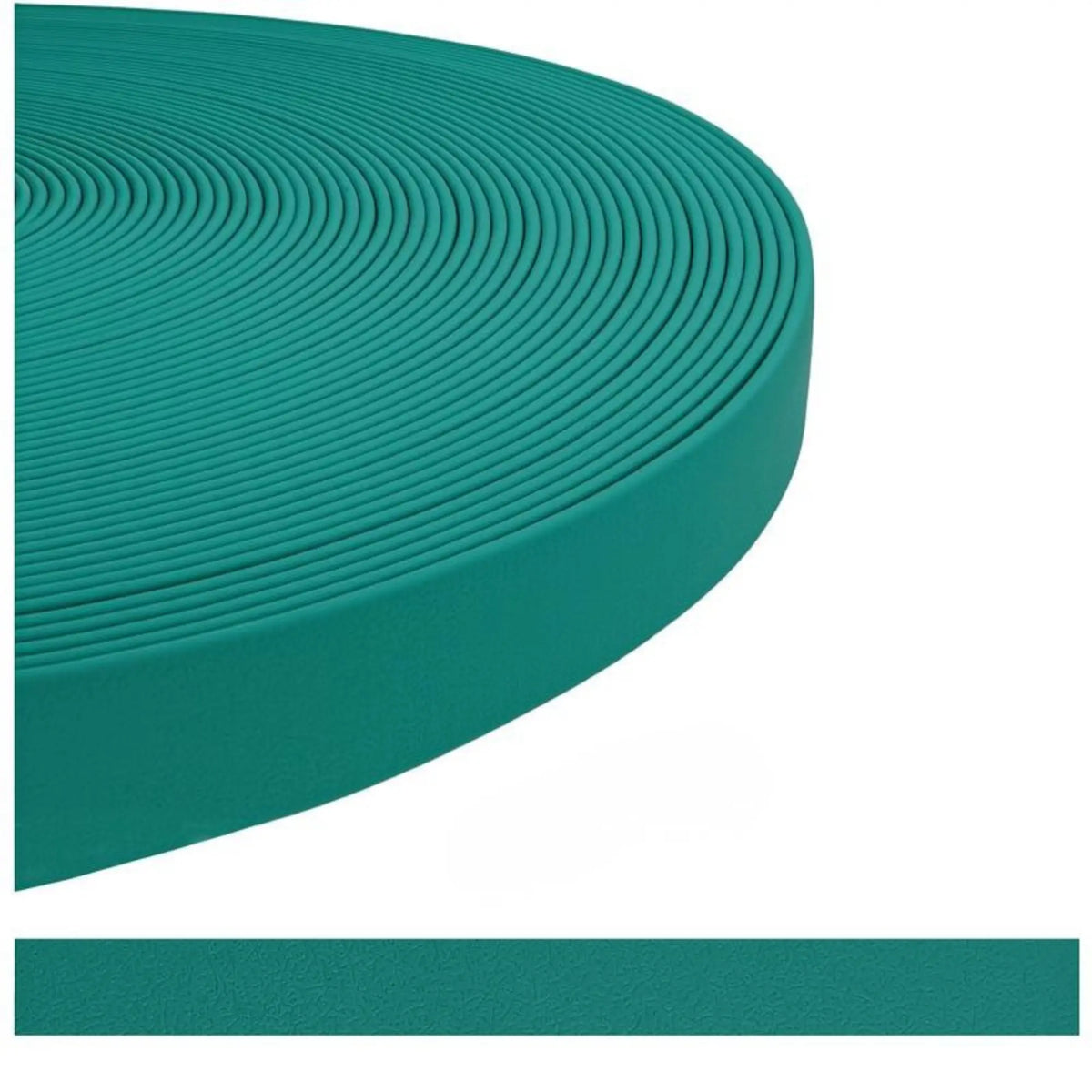 sangle enduite TPU pour chien vert chasseur- alternative au BioThane